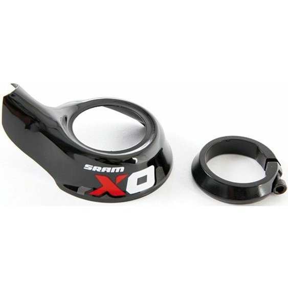 X0 Grip Shift Red Cover/Clamp Kit, Left