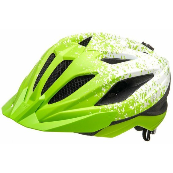 přilba KED Street Junior Pro S lime green white matt 49-55 cm