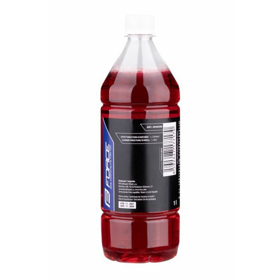 čistič FORCE PURA k doplnění - 1l červený, cherry