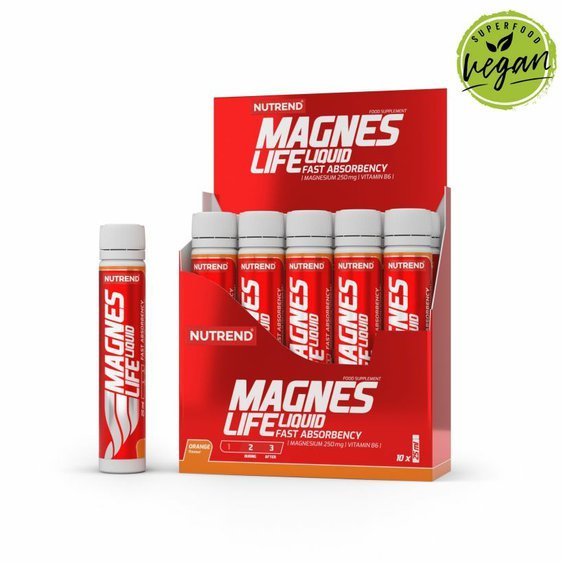 MAGNESLIFE Liquid 10x 25ml box, pomeranč