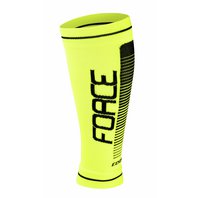 návleky na nohy FORCE COMPRESS, fluo-černé L-XL