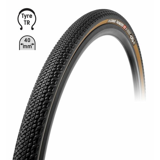 plášť TUFO Gravel THUNDERO 700x40C, bezduš.črn/béž